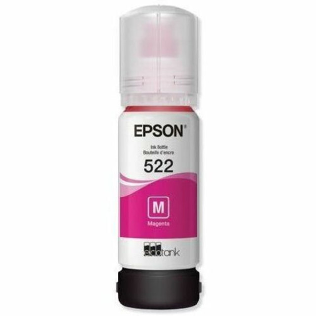 EPSON AMERICA INC. T522320S Epson 522 EcoFit Magenta Extra-High-Yield Ink Bottle, 5513205 EPSON AMERICA INC. T522320S Epson 522 EcoFit Magenta Extra-High-Yield Ink Bottle, 5513205