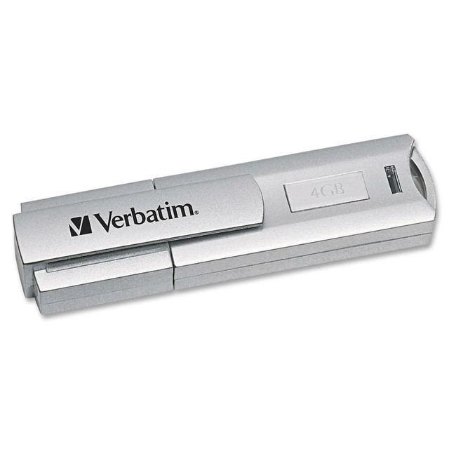 VERBATIM AMERICAS LLC Verbatim 96713  4GB Store "n Go Corporate Secure 96713 USB 2.0 Flash Drive - 4 GB - USB 2.0 - Lifetime Warranty