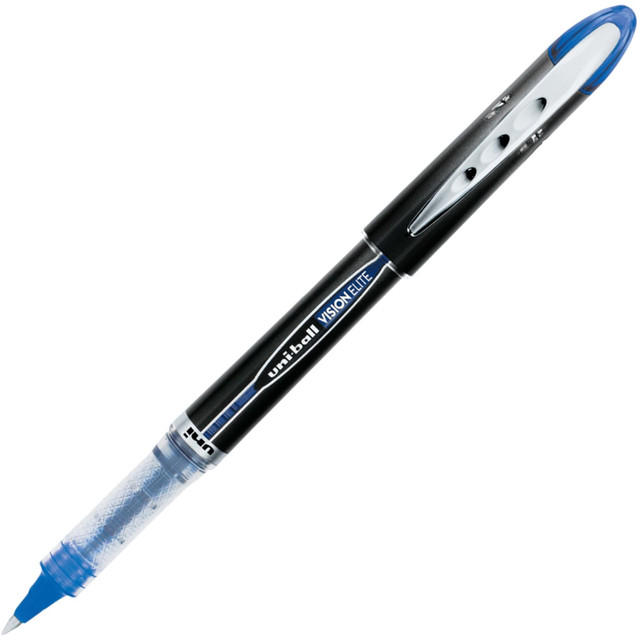 MITSUBISHI PENCIL CO.UK LTD 69021 uniball Vision Elite Rollerball Pen, Fine Point, 0.5 mm, Dark Gray Barrel, Blue Ink MITSUBISHI PENCIL CO.UK LTD 69021 uniball Vision Elite Rollerball Pen, Fine Point, 0.5 mm, Dark Gray Barrel, Blue Ink