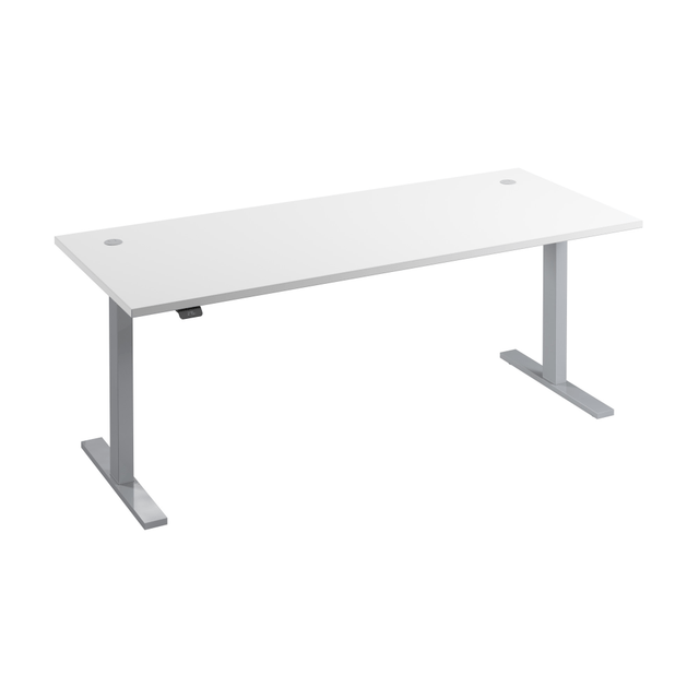 BUSH INDUSTRIES INC. M6S7230WHSK Bush Business Furniture Move 60 Series Electric 72inW x 30inD Height Adjustable Standing Desk, White/Cool Gray Metallic, Standard Delivery BUSH INDUSTRIES INC. M6S7230WHSK Bush Business Furniture Move 60 Series Electric 72inW x 30inD Height Adjustable Standing Desk, White/Cool Gray Metallic, Standard Delivery