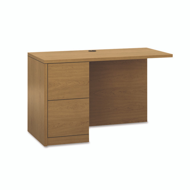 HON COMPANY 105906LCC 10500 Series L Workstation Return, Full-Height Left Ped, 48w x 24d x 29.5h, Harvest