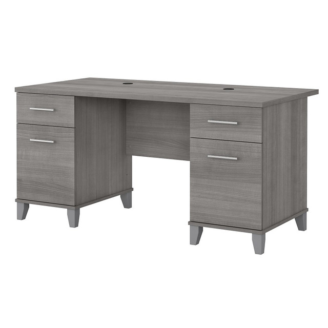 BUSH INDUSTRIES INC. WC81228K Bush Furniture Somerset 60inW Office Computer Desk, Platinum Gray, Standard Delivery BUSH INDUSTRIES INC. WC81228K Bush Furniture Somerset 60inW Office Computer Desk, Platinum Gray, Standard Delivery