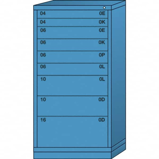 Lyon BBM6830301013IL Standard Eye-Level - Multiple Drawer Access Steel Storage Cabinet: 30" Wide, 28-1/4" Deep, 59-1/4" High