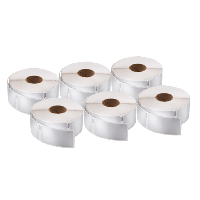 NEWELL BRANDS INC. 2050766 DYMO Return Address Labels For LabelWriter Label Printers, 3/4in x 2in, White, 500 Labels Per Roll, Pack Of 6 Rolls
