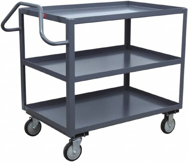 Jamco ET248-N8 Service Utility Cart: Steel, Gray