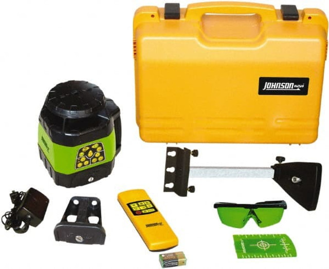 Johnson Level & Tool 40-6544 1,200' (Exterior) Measuring Range, 1/8" at 100' Accuracy, Self-Leveling Rotary Laser