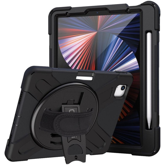 CODI ACQUISITION LLC C30705060 CODi Rugged Carrying Case for 11in Apple iPad Pro (Gen 2, 3, and 4) Tablet - Black - Drop Resistant, Shock Absorbing, Bump Resistant, Shock Absorbing - Polycarbonate, Silicone, Neoprene Body - Hand Strap, Shoulder Strap
