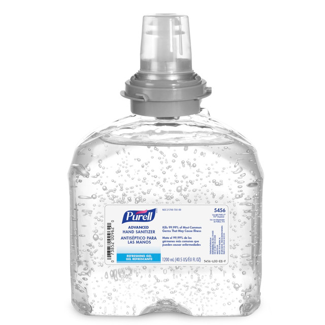 GOJO INDUSTRIES INC 5456-04 Purell TFX Instant Hand Sanitizer Gel Refill, 1200 mL