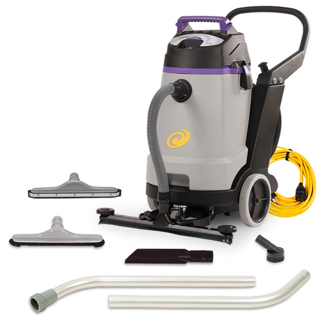 PRO-TEAM INC. 107360 ProTeam ProGuard Wet/Dry Vacuum With Tool Kit, Front-Mount Squeegee, 20 Gallon