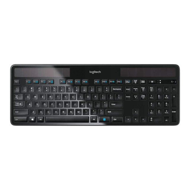 Logitech LOG920002912 K750 Wireless Solar Keyboard, Black