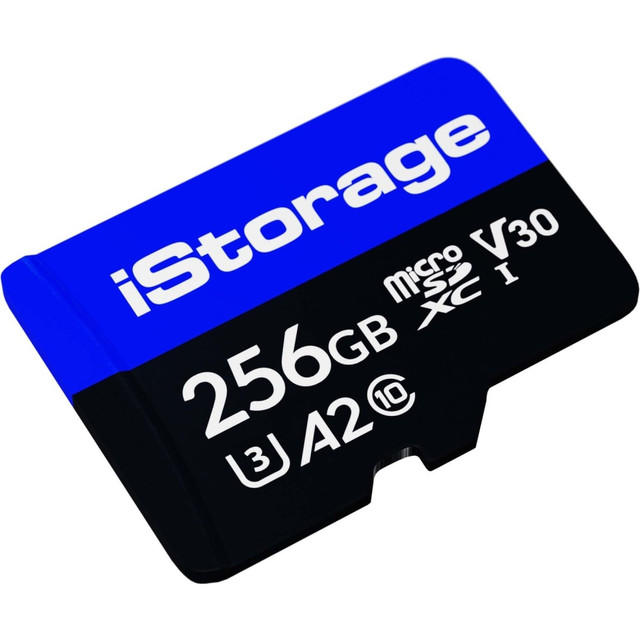 ISTORAGE LIMITED iStorage IS-MSD-1-256  microSD Card 256GB | Encrypt data stored on iStorage microSD Cards using datAshur SD USB flash drive | Compatible with datAshur SD drives only - 100 MB/s Read - 95 MB/s Write