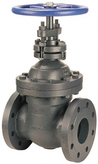 NIBCO NHB300H Gate Valve: Non-Rising Stem, 4" Pipe, Flanged, Iron