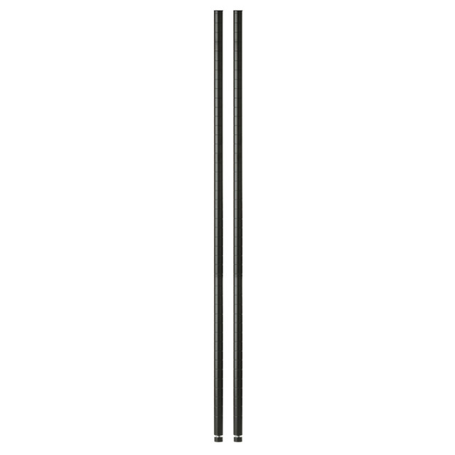 HONEY-CAN-DO INTERNATIONAL, LLC Honey Can Do SHFPOL2-B72 Honey-Can-Do Steel Shelving Support Poles, 72in x 1in, Black, Pack Of 2