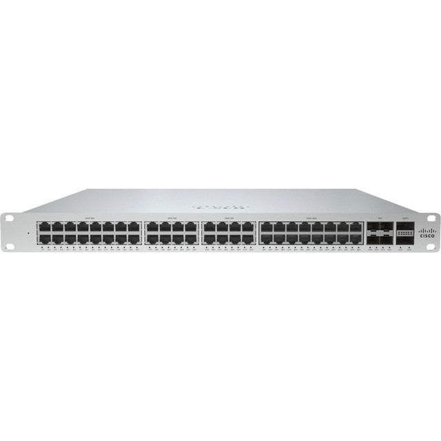 CISCO MS355-48X-HW Meraki MS355-48X Layer 3 Switch - 48 Ports - Manageable - 100 Gigabit Ethernet - 10GBase-X - 3 Layer Supported - Modular - 740 W Power Consumption - Optical Fiber, Twisted Pair - 1U - Rack-mountable CISCO MS355-48X-HW Meraki MS355-48X Layer 3 Switch - 48 Ports - Manageable - 100 Gigabit Ethernet - 10GBase-X - 3 Layer Supported - Modular - 740 W Power Consumption - Optical Fiber, Twisted Pair - 1U - Rack-mountable