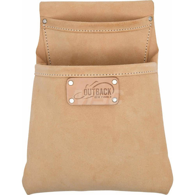 Ox Tools OX-T263202 Carpenters Nail & Tool Bag/Pouch: 2 Pockets, Suede Leather, Tan