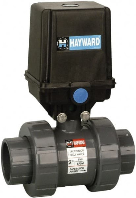 Hayward Flow Control EAUTB120STE Motorized Automatic Ball Valve: 2" Pipe, Polyvinylchloride