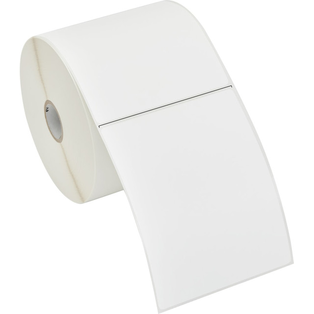 ZEBRA TECHNOLOGIES VTI, INC. 10009531 Zebra Label Paper, U82387, Rectangle, 4in x 5in, Thermal Transfer Zebra ZSelect 4000T, 1in Core, White