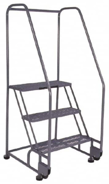 PW Platforms TR2SFH30G 2-Step Ladder: Steel, 50" OAH