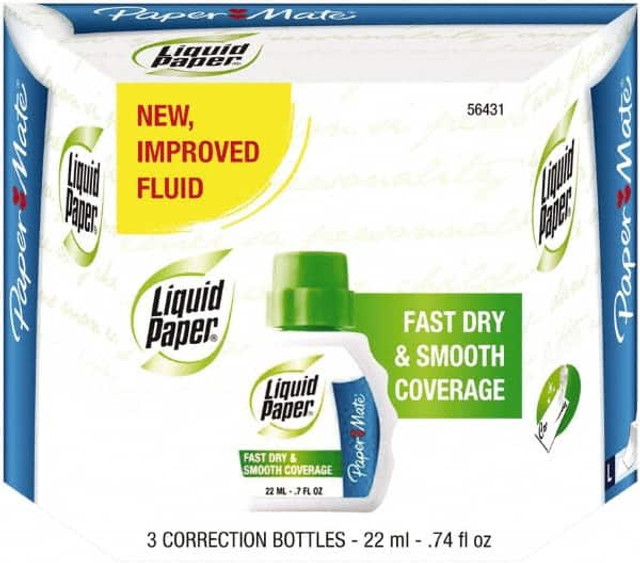 Paper Mate Liquid Paper 5643115 Pack of (3), Correction Fluid Foam Applicators