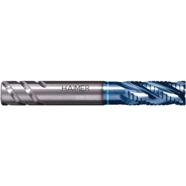 HAIMER F1304NNL3/4ZCAA Corner Chamfer End Mill: 0.75" Dia, 1.5" LOC, 4 Flute, 0.024" Chamfer Width, Solid Carbide