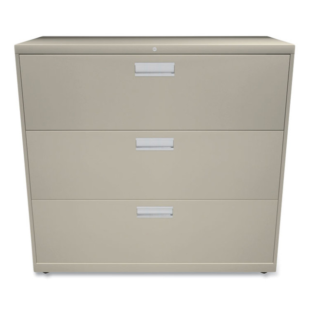 HON COMPANY 693LL Brigade 600 Series Lateral File, 3 Legal/Letter-Size File Drawers, Putty, 42" x 18" x 39.13"