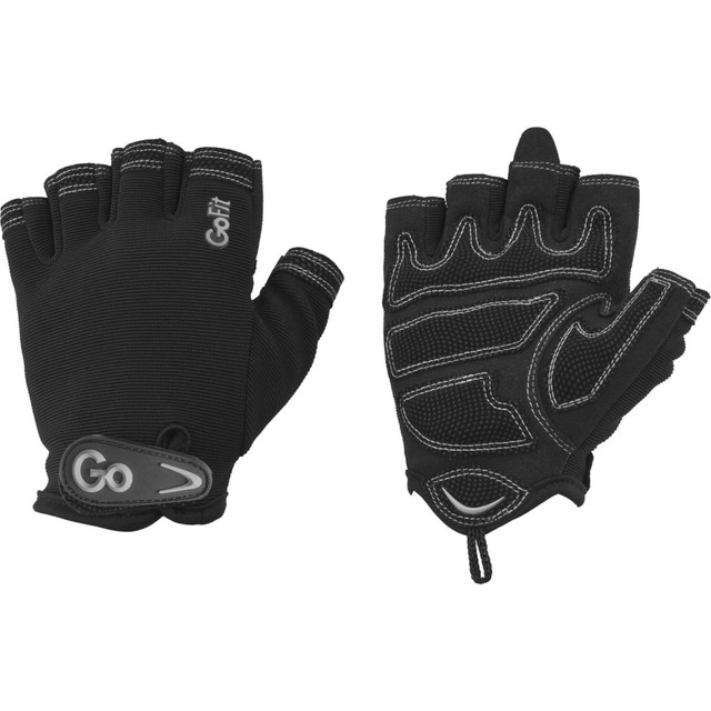 GOFIT L.L.C. GoFit GF-WCT-SM/SLV  Xtrainer Exercise Glove - Small Size - Silver, Black - Padded Palm, Ergonomic, Durable, Comfortable, Double Stitched, Pull-on Tab, Heavy Duty, Finger Pull Tab - 10.75in Glove Length