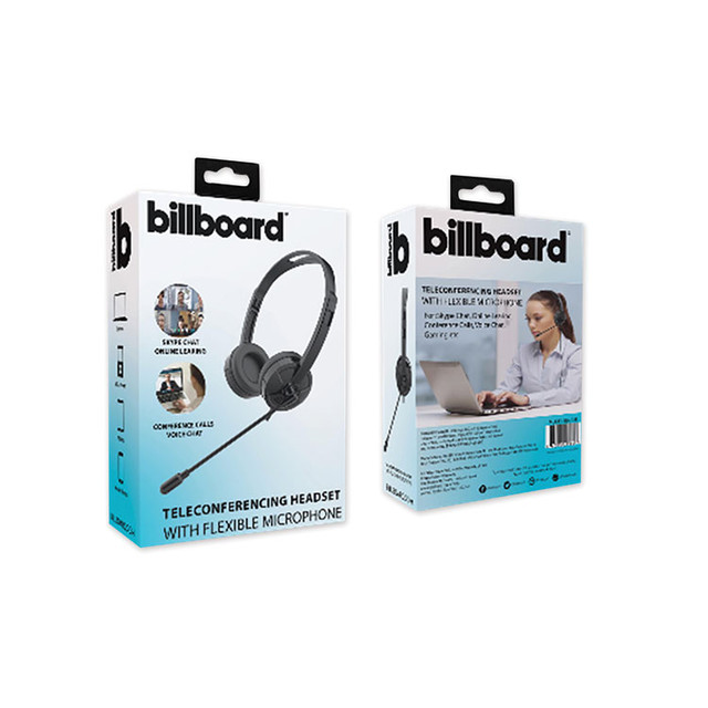 ESI CASES & ACCESSORIES billboard® BB2948 Telecom Headset Binaural Over The Head Headset, Black