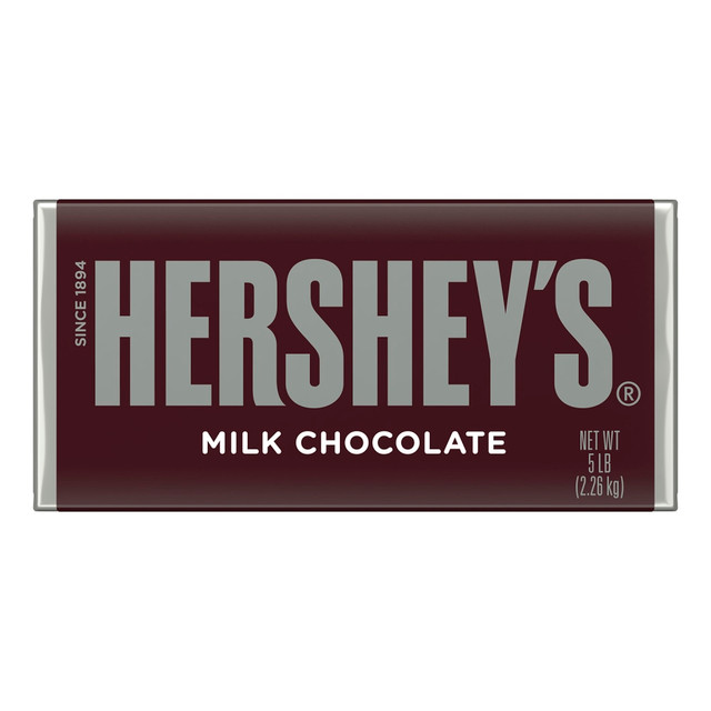 THE DIAL CORPORATION 246-00015 Hersheys Giant Milk Chocolate Bar, 5 Lb