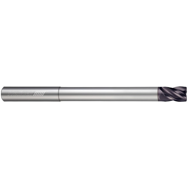 Helical Solutions 82337 Corner Radius End Mill: 3/16" Dia, 9/16" LOC, 0.01" Radius, 2 Flutes, Solid Carbide