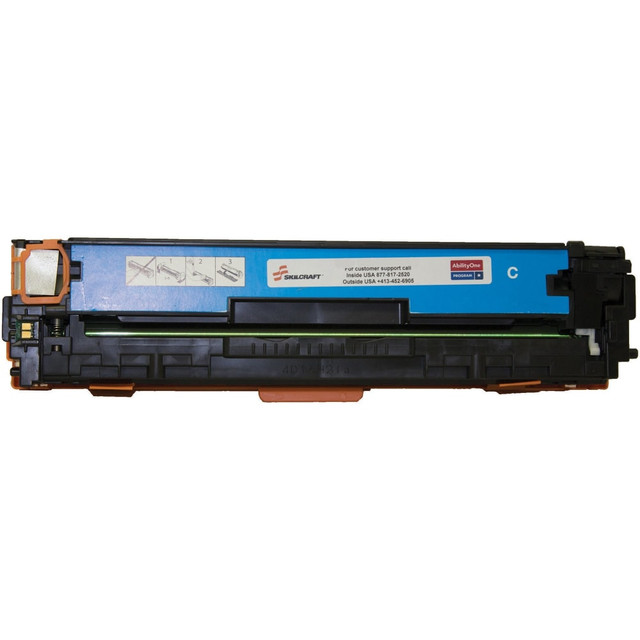 NATIONAL INDUSTRIES FOR THE BLIND SKILCRAFT 6731902  TAA Compliant Remanufactured Cyan Toner Cartridge Replacement For HP 504A, CE251A