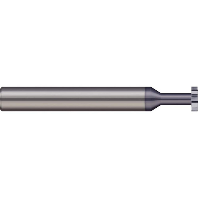 Micro 100 KC-125-375-030X Woodruff Keyseat Cutter: 0.125" Cut Dia, 0.03" Cut Width, 1/8" Shank Dia, Straight Tooth