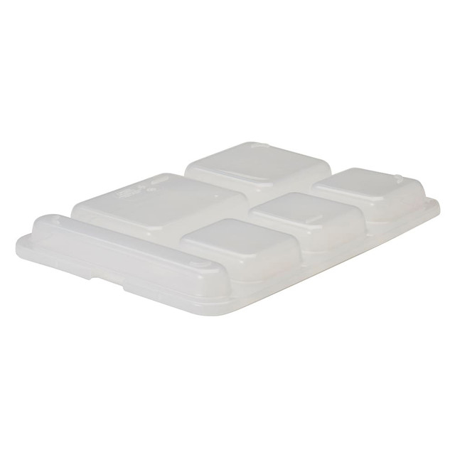 Protect food during transport with Cambro Translucent Serving Tray Lids. Each lid is made from co-polymer material to withstand lasting use.  Made from co-polymer material for durability.  Transparent design enhances visibility of the trays contents.