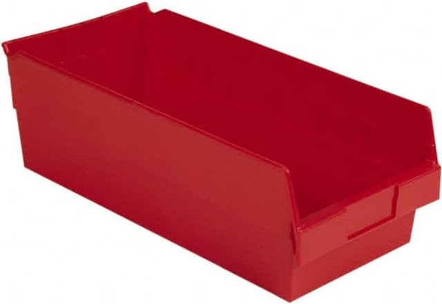 LEWISBins+ SB188-6SE RED Plastic Hopper Shelf Bin: Red