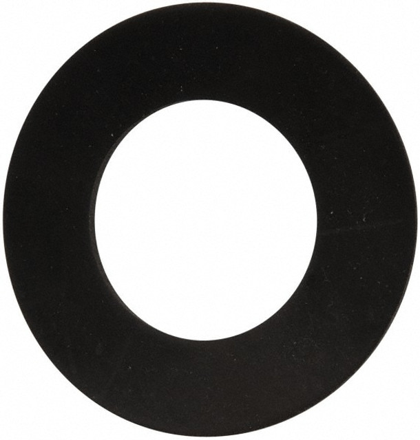 Made in USA 31947252 Flange Gasket: For 1-1/4" Pipe, 1-21/32" ID, 3" OD, 1/8" Thick, Neoprene Rubber