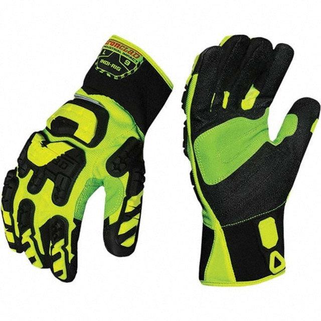 ironCLAD INDI-RIG-06-XXL Impact-Resistant Gloves: Size 2X-Large, ANSI Puncture 3, Duraclad Lined, Duraclad