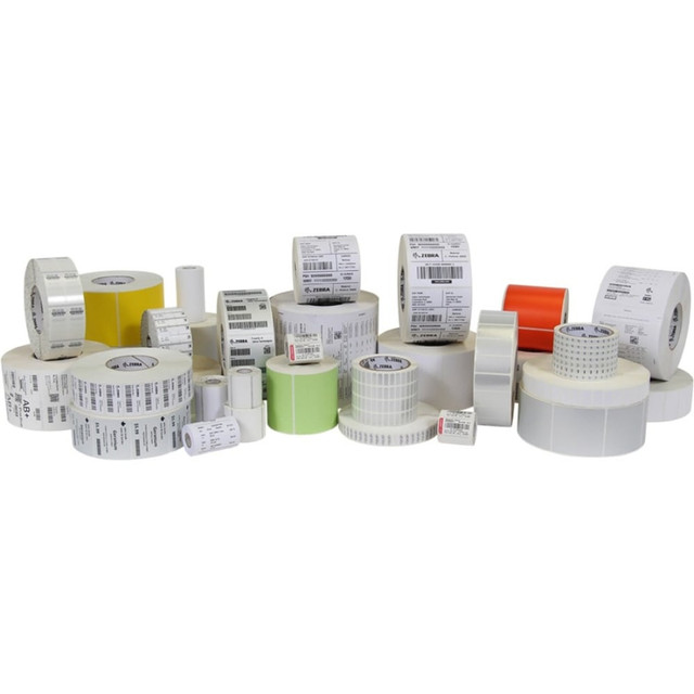 ZEBRA TECHNOLOGIES VTI, INC. Zebra Technologies 800640-155 Zebra Label Paper, E62803, 4in x 1 1/2in Thermal Transfer Zebra ZSelect 4000T, 3in Core