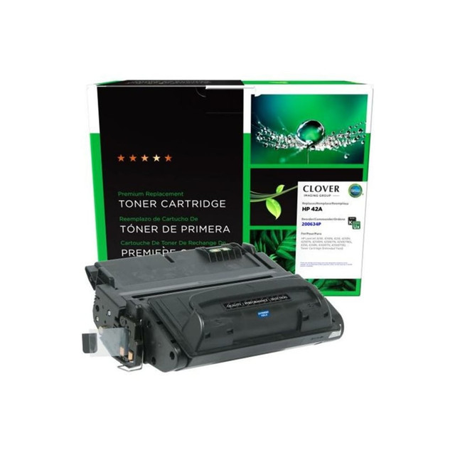 Clover Imaging Group cartridges have the same color quality, performance, and page yield as national brand cartridges at a fraction of the cost. Quality is paramount; that's why Clover Imaging Group print cartridges are developed and built in the most technologically advanced, manufacturing environment in the industry. By utilizing high quality chemical toner and components, Clover Imaging Group cartridges provide optimum text and graphics print quality. State-of-the-art, automated filling equipment ensures precise fill weights for each cartridge and independent testing has verified that Clover Imaging Group cartridges function fully until end-of-life while yielding the same or more pages than OEM cartridges. It's the combination of technology and automation, high quality components, and dedication to excellence that makes Clover Imaging Group cartridges the clear alternative to OEM.