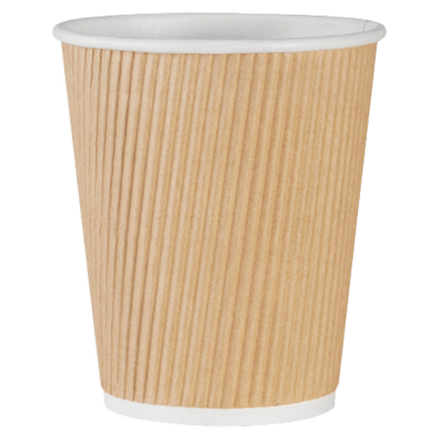 GENUINE JOE 11255CT Ripple Hot Cups, 8 Oz, Brown, Pack Of 500 GENUINE JOE 11255CT Ripple Hot Cups, 8 Oz, Brown, Pack Of 500