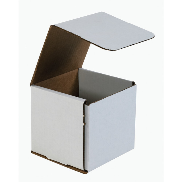 B O X MANAGEMENT, INC. M555 Partners Brand White Corrugated Mailers, 5in x 5in x 5in, Pack Of 50 B O X MANAGEMENT, INC. M555 Partners Brand White Corrugated Mailers, 5in x 5in x 5in, Pack Of 50