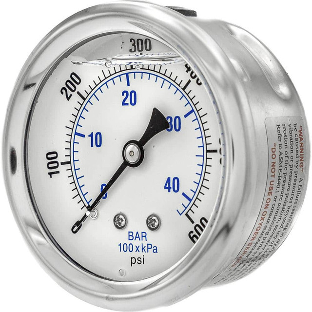 PIC Gauges PRO-202L-254K Pressure Gauges; Gauge Type: Industrial Pressure Gauges ; Scale Type: Dual ; Accuracy (%): 2-1-2% ; Dial Type: Analog ; Thread Type: 1/4" MNPT ; Bourdon Tube Material: Bronze