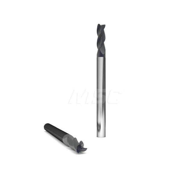 GWS 317477 Ball End Mill: 0.125" Dia, 3 Flute, Solid Carbide