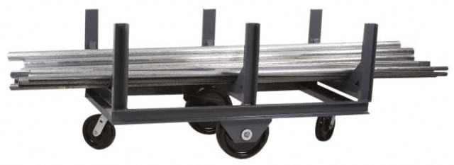 Made in USA BCT 96-4 Bar Cradle Truck: Solid, 28" Platform Width, 96" Platform Length, 4000 lb Capacity