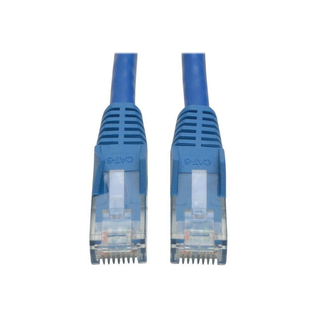 TRIPP LITE N201-015-BL Eaton Tripp Lite Series Cat6 Gigabit Snagless Molded (UTP) Ethernet Cable (RJ45 M/M), PoE, Blue, 15 ft. (4.57 m) - Patch cable - RJ-45 (M) to RJ-45 (M) - 15 ft - UTP - CAT 6 - molded, snagless, stranded - blue