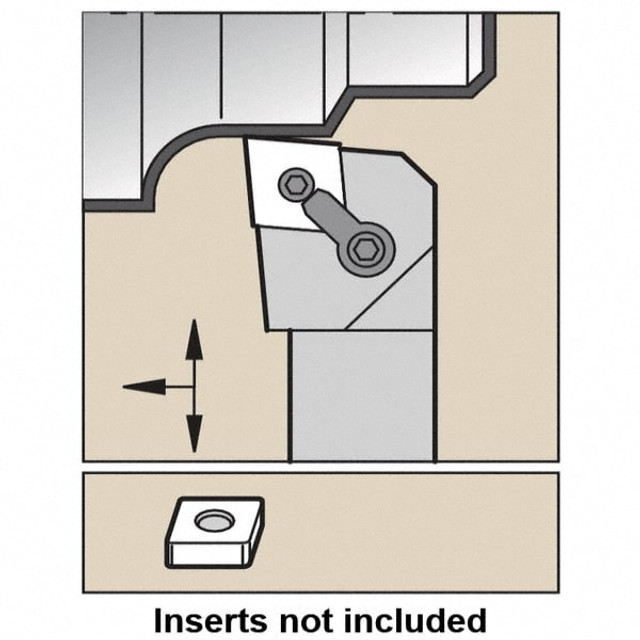 Kennametal 1096102 Indexable Turning Toolholder: MCLNL245E, Clamp & Screw