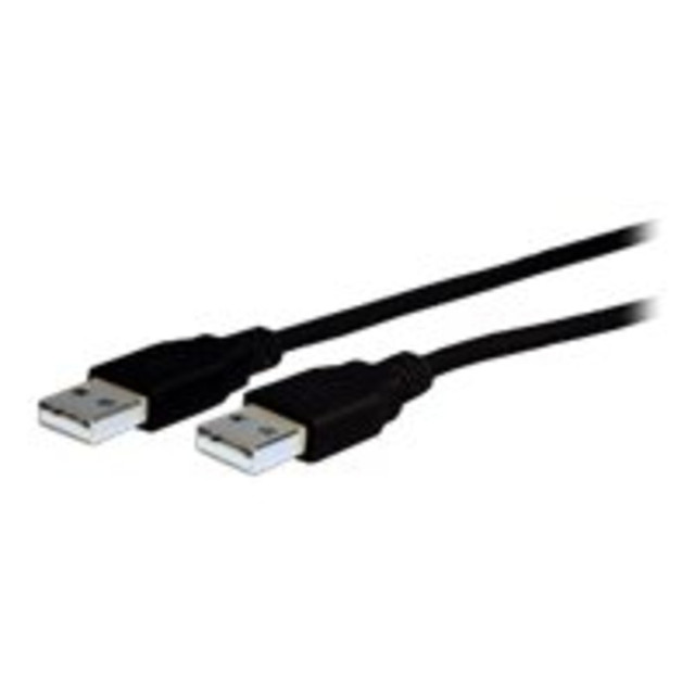 VCOM INTERNATIONAL MULTI MEDIA Comprehensive USB2-AA-6ST  USB 2.0 A to A Cable 6ft - Black