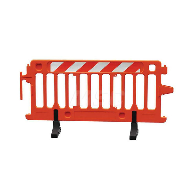 Plasticade 2004-O-HIPR Crowd Control Parade Barricade: 39-1/2" High, Plastic Frame, Orange