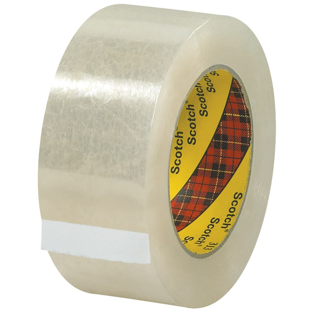 B O X MANAGEMENT, INC. FSC12122ASCINNN Scotch 313 Carton Sealing Tape, 3in Core, 2in x 110 Yd., Clear, Case Of 6