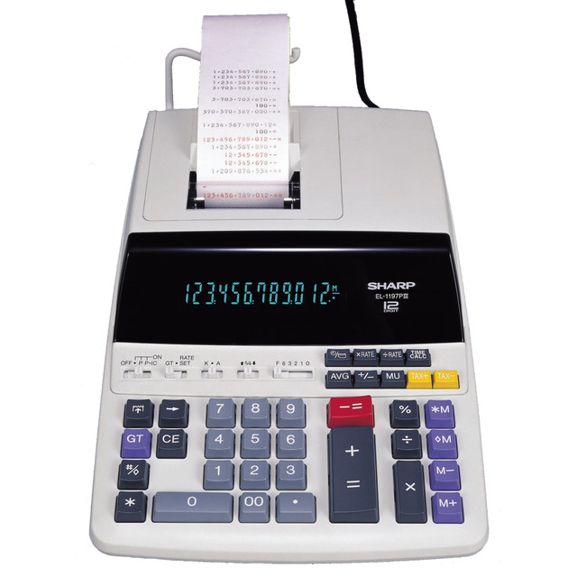 SHARP ELECTRONICS CORPORATION EL-1197PIII Sharp EL-1197PIII Desktop Printing Calculator