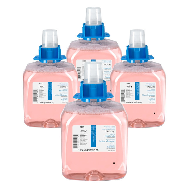 GOJO INDUSTRIES INC 5185-04 GOJO PROVON Moisturizing Foam Hand Wash Soap, Cranberry Scent, 42.27 Oz, Carton Of 4 Bottles GOJO INDUSTRIES INC 5185-04 GOJO PROVON Moisturizing Foam Hand Wash Soap, Cranberry Scent, 42.27 Oz, Carton Of 4 Bottles