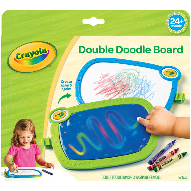 CRAYOLA LLC BIN811399 Crayola My First Double Doodle Board 4-Piece Set